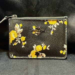 Coach Black Floral Wallet